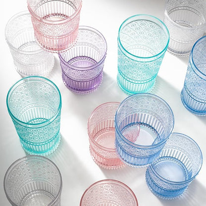 Godinger Highball Drinking Glasses, Acrylic Drinking Glasses Set, Elegant Tall - Image 4
