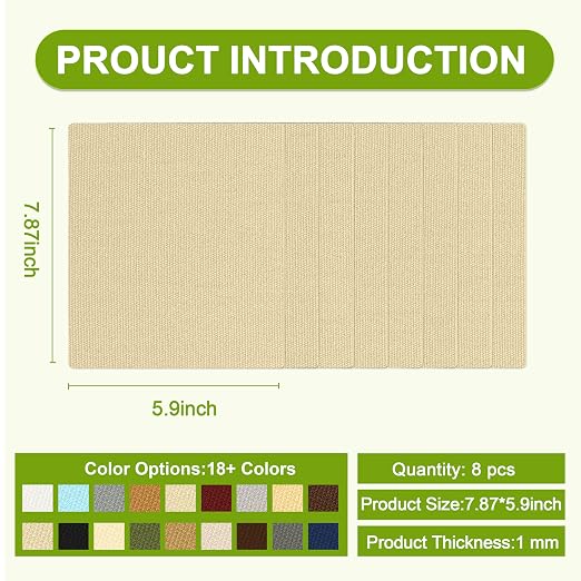 Besezx Canvas Repair Patch, Outdoor Gear Patch, 7.87x5.9 Inches 8PCS, - Image 2