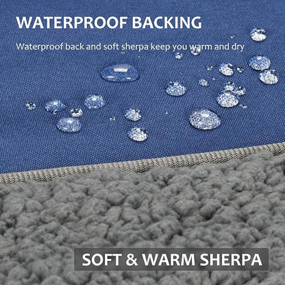 Tirrinia Large Waterproof Outdoor Blanket, Soft Warm Windproof Stadium Blanket - Image 2