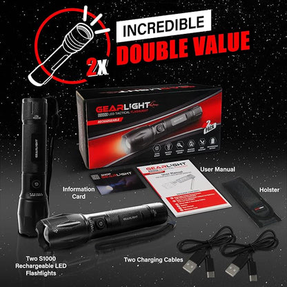 GearLight S1000 LED Tactical Flashlight - Image 8