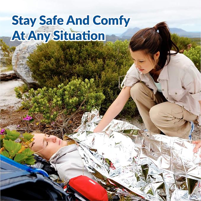 Primacare HB-10 Emergency Mylar Thermal Blankets – 10 Pack, Waterproof - Image 5