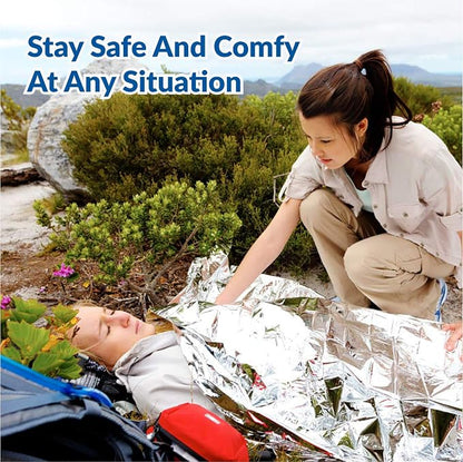 Primacare HB-10 Emergency Mylar Thermal Blankets – 10 Pack, Waterproof - Image 5