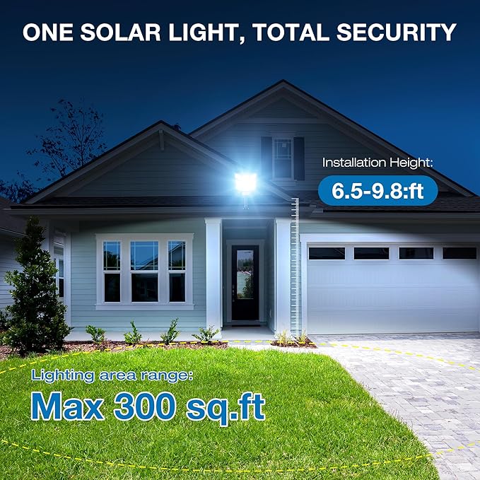 Solar Street Lights Outdoor Waterproof, 6500K LED Dusk to Dawn Solar Light - Image 7