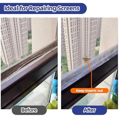 KING MOUNTAIN Black Window Screen Repair Tape, 3inX40FT Heavy Duty Screen - Image 3
