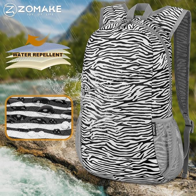 ZOMAKE Lightweight Packable Backpack, Foldable Backpacks Small Daypack - Image 5
