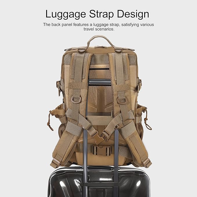 LHI Military Tactical Backpack for Men and Women 45L Army 3 Days Assault Pack - Image 3