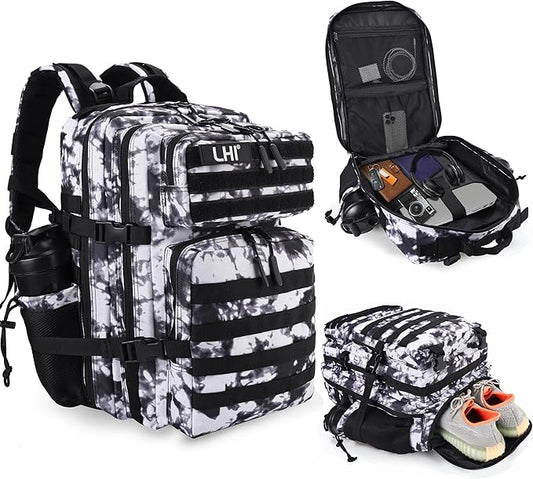 LHI Military Tactical Backpack for Men and Women 45L Army 3 Days Assault Pack by LHI