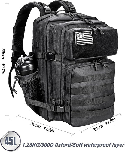 LHI Military Tactical Backpack for Men and Women 45L Army 3 Days Assault Pack - Image 3