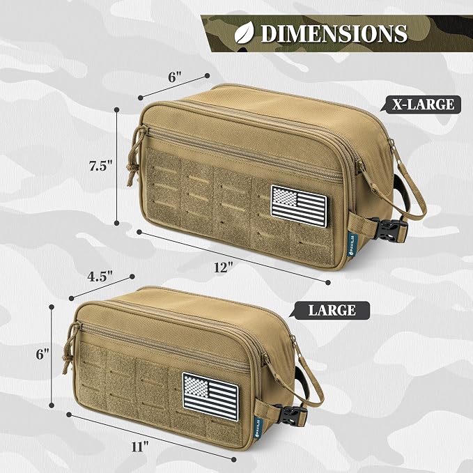 PAVILIA Extra Large Tactical Toiletry Bag - Image 6