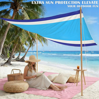 Famstar Beach Blanket Oversized Extra Large 78" X 81", Waterproof Sandproof - Image 4