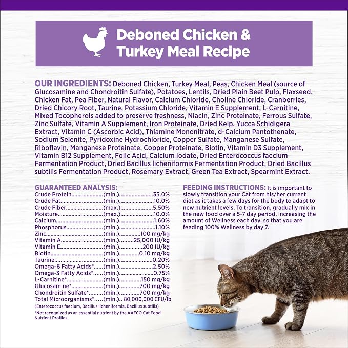 Wellness Complete Health Healthy Weight Adult Dry Cat Food - Image 5
