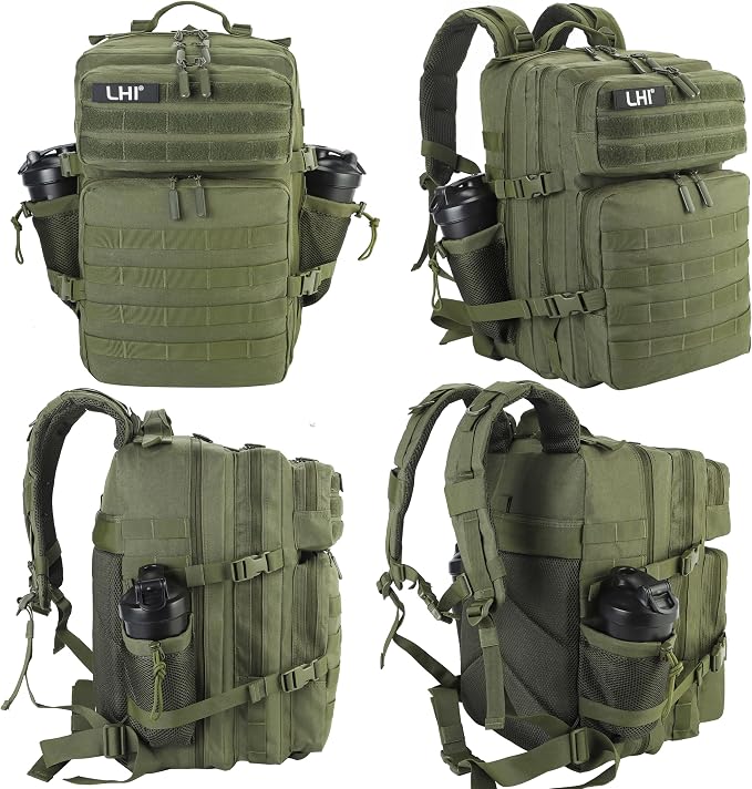 LHI Military Tactical Backpack for Men and Women 45L Army 3 Days Assault Pack - Image 2
