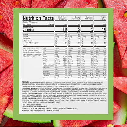 PURE KICK Energy and Hydrate Singles To Go Drink Mix Variety Pack, Strawberry - Image 2
