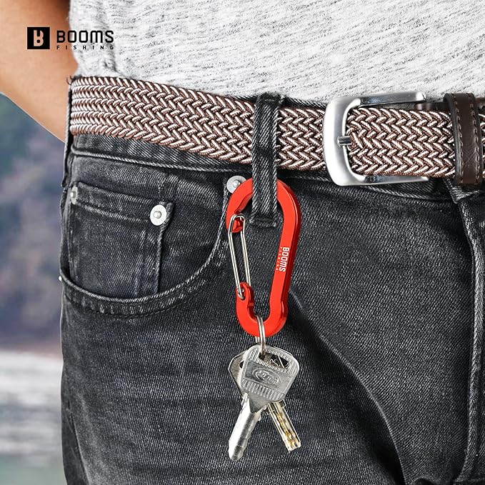 Booms Fishing CC5 Multi-Use Carabiner Clips, 10 Pack 2.3"/ 3.1" Caribeener Clips - Image 3