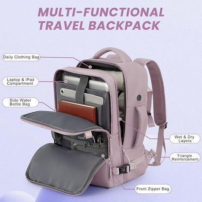 Sinaliy Travel laptop Backpack for Women, Personal Item Size Flight Approved - Image 4