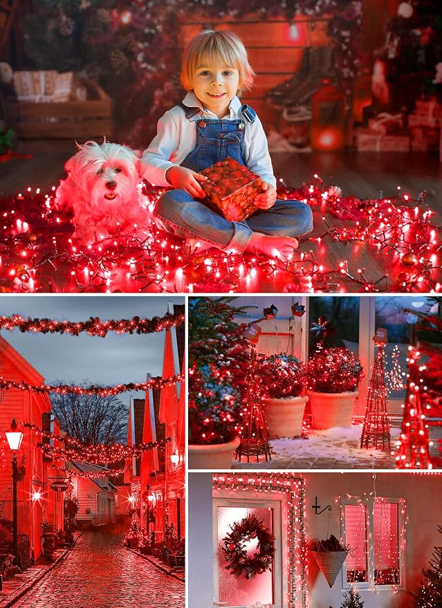 Minetom Solar String Lights Outdoor, 40FT 100 LED String Lights Solar Powered - Image 5