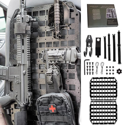 Metal Molle Panel for Vehicles & Trucks Seat Back – Premium 2mm Aluminum Alloy by HemskDays