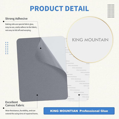 KING MOUNTAIN Canvas Repair Patch 9 x11 Inch 2 Pcs Self-Adhesive Waterproof - Image 3