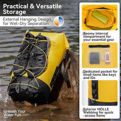 MARCHWAY Floating Roll Top Dry Bag, Flexible Lightweight TPU Waterproof - Image 4