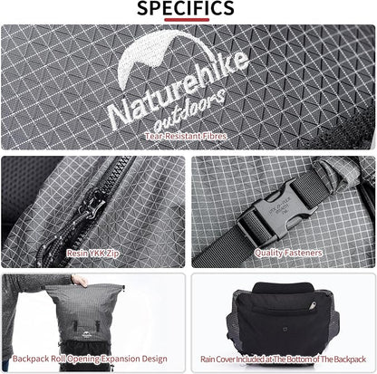 Naturehike 65L Rock Upgraded Internal Frame Hiking Backpack - Image 7