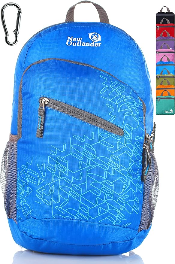 Outlander Packable Handy Lightweight Travel Hiking Backpack Daypack-Light Blue by Outlander