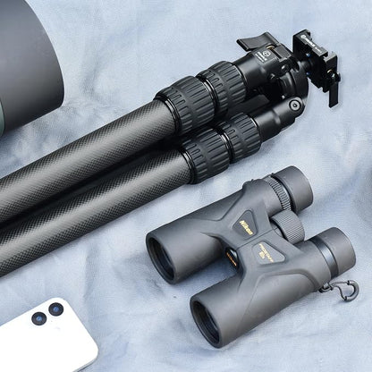 FANAUE Carbon Fiber Tripod for Hunting, 360 Degree BallHead, - Image 7