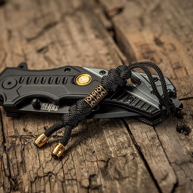 M-Tac Skull Knife Lanyard with Bead – Paracord Lanyard - Image 3