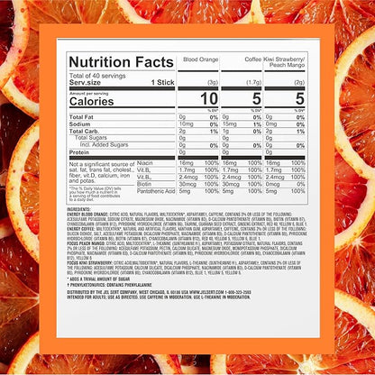 PURE KICK Energy and Focus Singles To Go Drink Mix Variety Pack, Blood Orange - Image 2