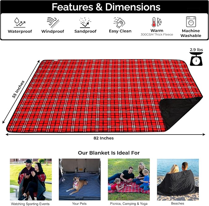 BRAWNTIDE Large Outdoor Waterproof Blanket - Image 2