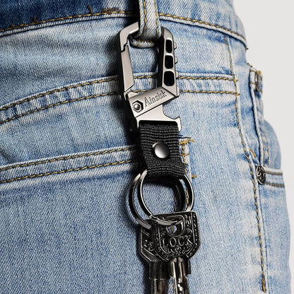 Heavy duty key chain, bottle opener function car keychains, versatile metal - Image 3