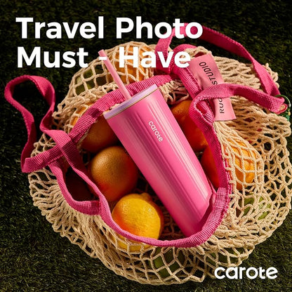 CAROTE 19 oz One-Click Open Insulated Water Bottle & 21 oz Tumblers - Image 7