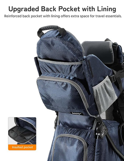 besrey Baby Backpack Carrier, Toddler Hiking Backpack - Image 4