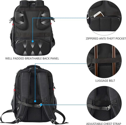 KROSER Travel Laptop Backpack 17.3 Inch XL Computer Backpack - Image 6