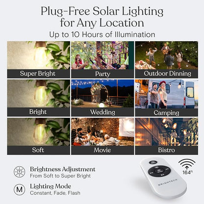Brightech Ambience Pro Super Bright Solar - 48Ft Remote Control Outdoor String - Image 8