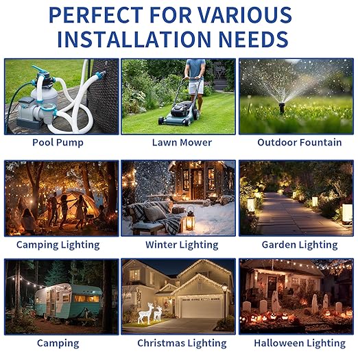9 Pack Outdoor Extension Cord Safety Cover - Image 7