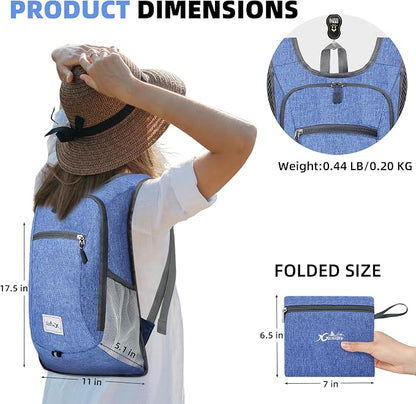 Xgunion Hiking Backpack 10L Small Travel Lightweight Daypack Foldable Hiking - Image 2