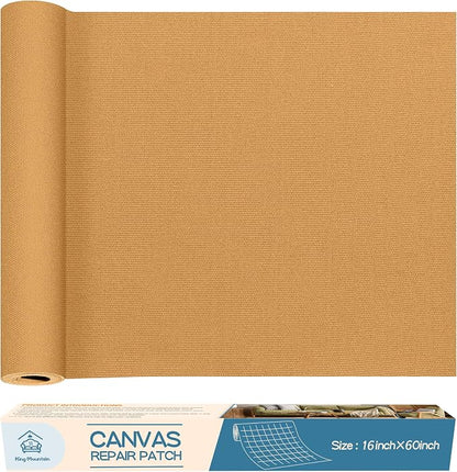 KING MOUNTAIN Canvas Repair Patch 16×60 Inch Self-Adhesive Waterproof Fabric by ForABetterHomeLife