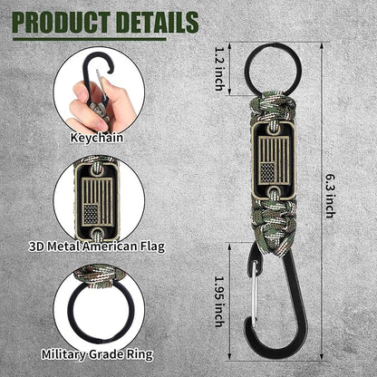 Frienda 2 Set Heavy Duty Paracord Lanyard Necklace Whistles Strap Braided 550 - Image 3