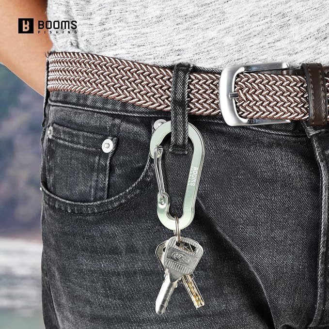 Booms Fishing CC5 Multi-Use Carabiner Clips, 10 Pack 2.7" Small Caribeener Clips - Image 4