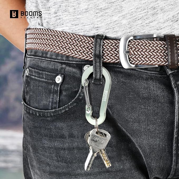 Booms Fishing CC5 Multi-Use Carabiner Clips, 10 Pack 2.3"/ 3.1" Caribeener Clips - Image 5