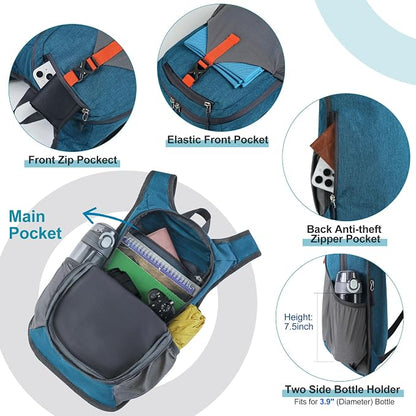 FIORETTO 20L Hiking Backpack for Women Men Mini Packable Backpack Lightweight - Image 4