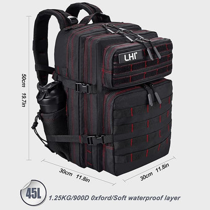 LHI Military Tactical Backpack for Men and Women 45L Army 3 Days Assault Pack - Image 2