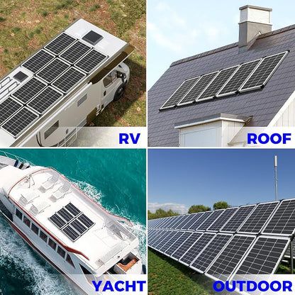 Voltset 200W 12V Solar Panels, High Efficiency 9BB Cell Monocrystalline Solar - Image 8