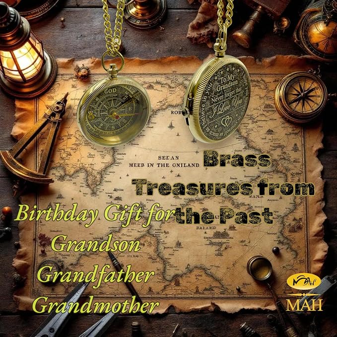 Brass Compass Gift to My Son Never Forget I Love You, Sentimental Keepsake from - Image 6