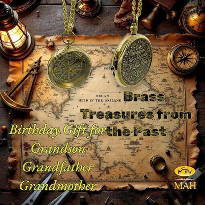Brass Compass Gift to My Son Never Forget I Love You, Sentimental Keepsake from - Image 6
