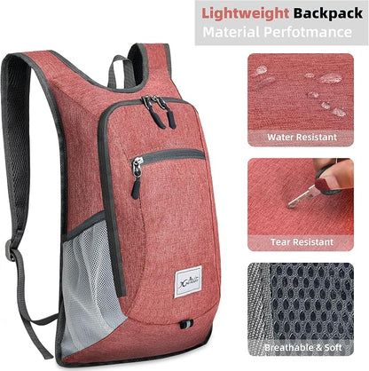 Xgunion Hiking Backpack 10L Small Travel Lightweight Daypack Foldable Hiking - Image 5