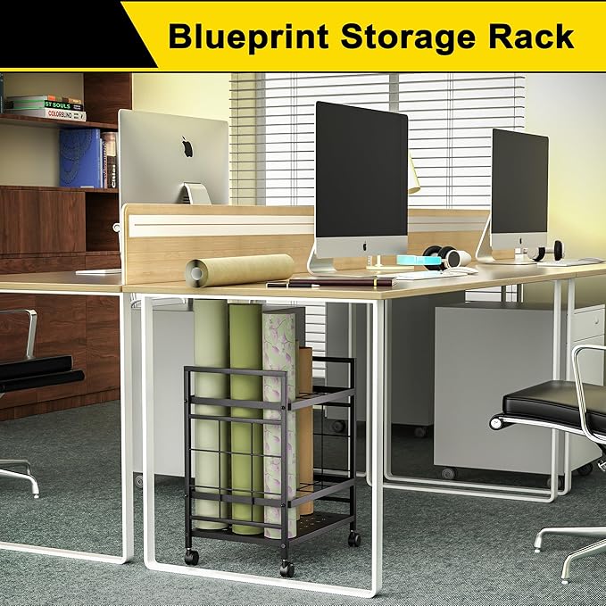 GIOTORENT Blueprint Storage Rack, Used - Image 2