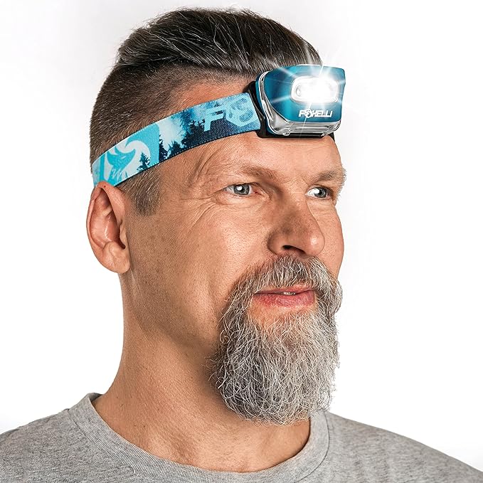 Foxelli LED Headlamp Flashlight by FOXELLI