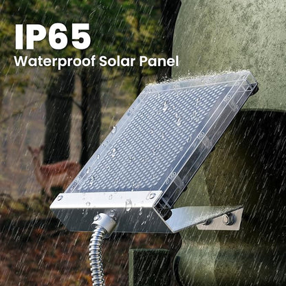 POWOXI 12V Solar Panel for Deer Feeder: 1.7W Waterproof Solar Battery Charger - Image 2