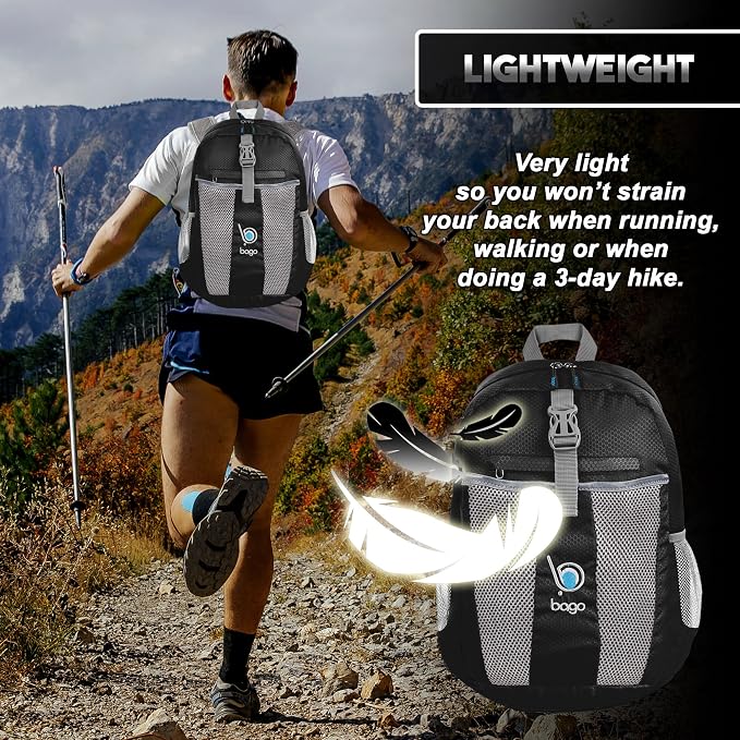 Bago Lightweight Small Hiking Backpack - Image 5